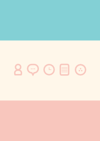 シンプル（ピンク グリーン)V.137