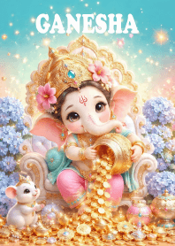 Ganesha: Abundant wealth and gold. 4JP