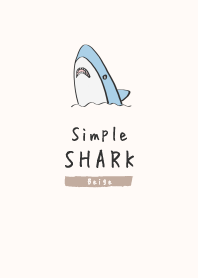 simple. shark. Beige.