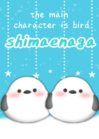 シマエナガの冬/雪の星空(水色)