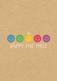 HAPPY CROWN SMILE 2 -5color KRAFT -