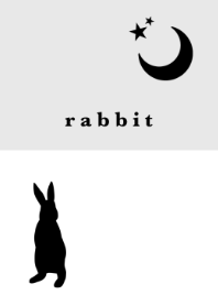 rabbit -black&white-