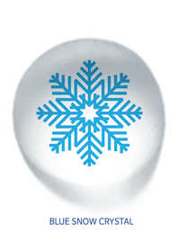 blue snow crystal