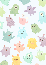 Monster's Party._white/blue1