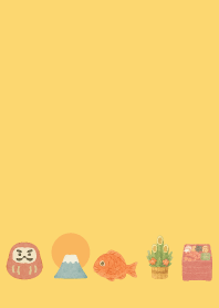 Japanese New Year01 light yellow