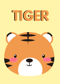 Simple Cute Face Tiger Theme