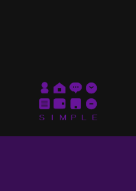 SIMPLE(black purple)V.496b