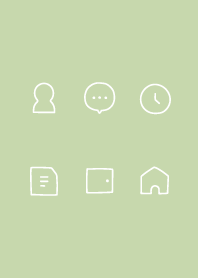 Simple icon pistachio green