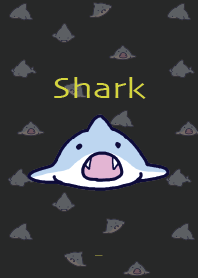 Black Yellow : Simple Icon  Shark