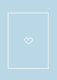 heart blue white simple