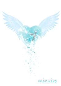 Turquoise blue angel