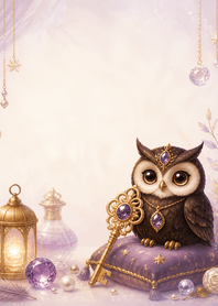 Cocoa Onyx Owl Key Fortune