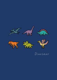 Mini Dinosaur Collection(Navy blue)