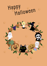 Halloween wreath / orange2