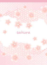 雲と桜の着せかえ ピンク色2