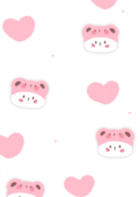 หัวใจหมีสีชมพู