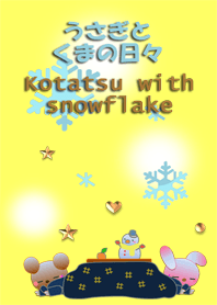 Rabbit and bear daily<Kotatsu,snowflake>