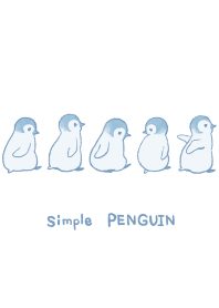 simple PENGUIN 2 -blue-