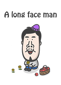 A long face man