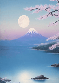 Mountains rivers cherry blossoms d4272D