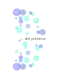 dot pattern5 - watercolor painting-