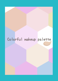 Colorful makeup palette-TURQUOISE BLUE