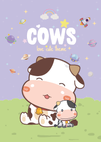 เจ้าวัวน้อย ฟาร์มน่ารัก สีม่วง