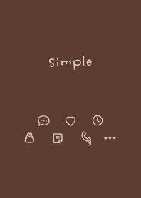 Simple Handwriting. brown