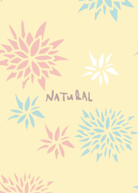 Handwriting flower Yellow.4 from Japan