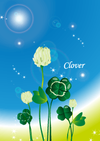 클로버와 꽃
