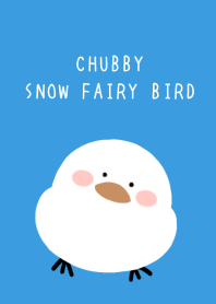 CHUBBY SNOW FAIRY BIRD-BLUE-YELLOWj
