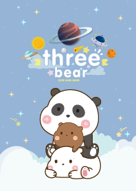 Bear Minimal Galaxy Blue