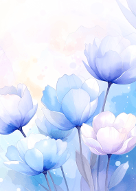 Light-coloured flowers