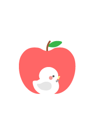 White rubberduck and apple theme