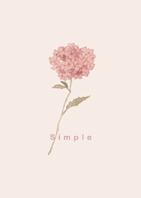 simple Ajisai no pink bouquet