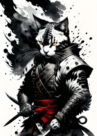 水墨猫武士 086c1c