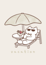 yellow ribbon cat.(vacation)pastel