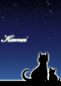 Kamei parents of cats & night sky