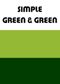 Simple green & green.