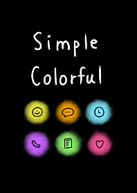 simple colorful black