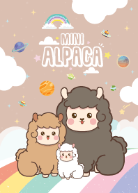 Alpaca Sky Rainbow Brown
