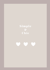 Simple and Chic pink beige