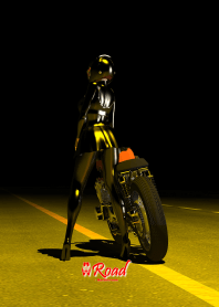 彼女とオートバイと道路と僕