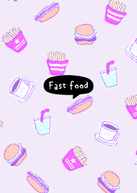 Fast food:purple pink