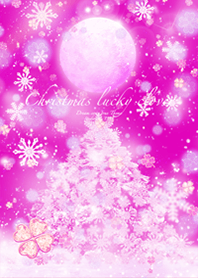 Christmas lucky clover Moon Pink