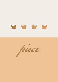 Apricot orange.Butterfly