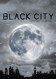 Black city at midnight