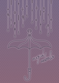 magical umbrella + silver [os]