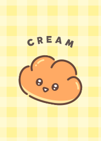 cute cream bread