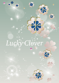 Khaki Beige : Beautiful lucky clover